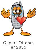 Cell Phone Character Clipart #12835 by Toons4Biz