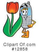 Cell Phone Character Clipart #12858 by Mascot Junction