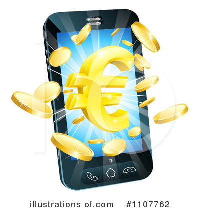 Royalty-Free (RF) Cell Phone Clipart Illustration by AtStockIllustration - Stock Sample #1107762