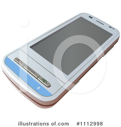 Royalty-Free (RF) Cell Phone Clipart Illustration by dero - Stock Sample #1112998