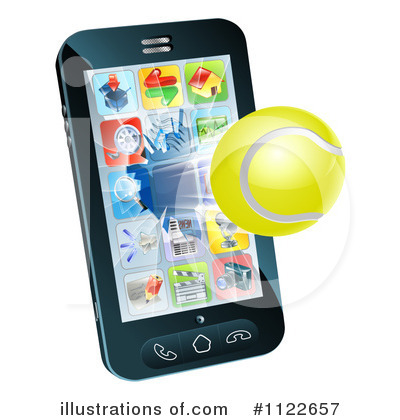 Royalty-Free (RF) Cell Phone Clipart Illustration by AtStockIllustration - Stock Sample #1122657