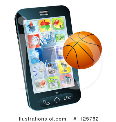 Royalty-Free (RF) Cell Phone Clipart Illustration by AtStockIllustration - Stock Sample #1125762