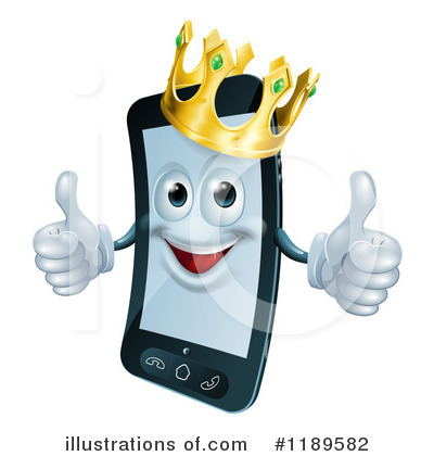 Royalty-Free (RF) Cell Phone Clipart Illustration by AtStockIllustration - Stock Sample #1189582