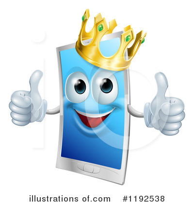Royalty-Free (RF) Cell Phone Clipart Illustration by AtStockIllustration - Stock Sample #1192538