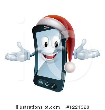 Royalty-Free (RF) Cell Phone Clipart Illustration by AtStockIllustration - Stock Sample #1221328