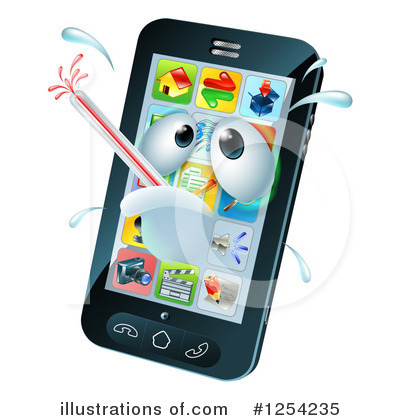 Cell Phone Clipart #1254235 by AtStockIllustration