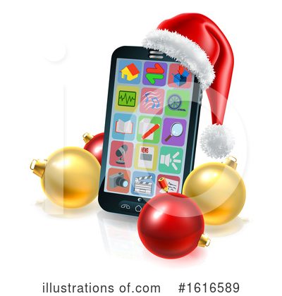 Royalty-Free (RF) Cell Phone Clipart Illustration by AtStockIllustration - Stock Sample #1616589