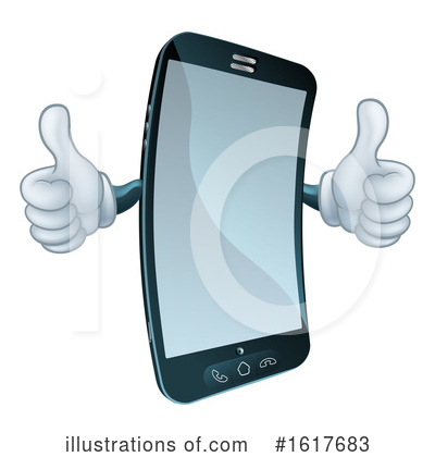 Royalty-Free (RF) Cell Phone Clipart Illustration by AtStockIllustration - Stock Sample #1617683