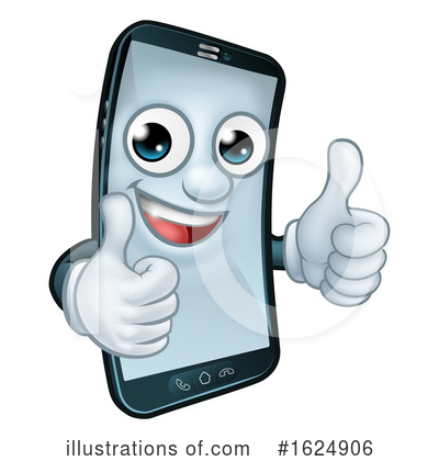 Royalty-Free (RF) Cell Phone Clipart Illustration by AtStockIllustration - Stock Sample #1624906
