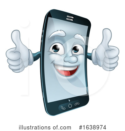 Royalty-Free (RF) Cell Phone Clipart Illustration by AtStockIllustration - Stock Sample #1638974