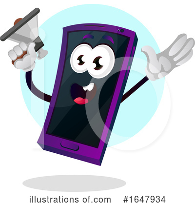 Royalty-Free (RF) Cell Phone Clipart Illustration by Morphart Creations - Stock Sample #1647934