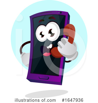 Royalty-Free (RF) Cell Phone Clipart Illustration by Morphart Creations - Stock Sample #1647936