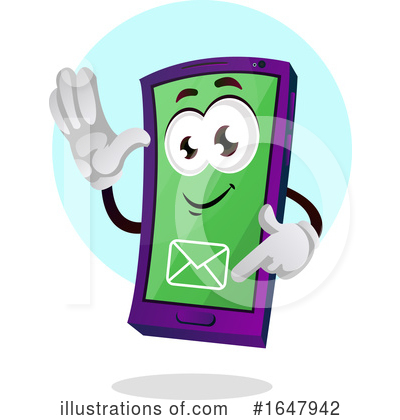 Royalty-Free (RF) Cell Phone Clipart Illustration by Morphart Creations - Stock Sample #1647942