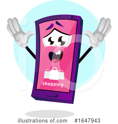 Royalty-Free (RF) Cell Phone Clipart Illustration by Morphart Creations - Stock Sample #1647943