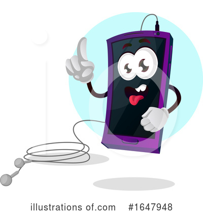 Royalty-Free (RF) Cell Phone Clipart Illustration by Morphart Creations - Stock Sample #1647948