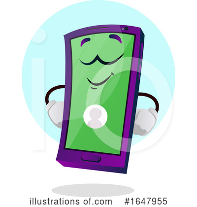 Royalty-Free (RF) Cell Phone Clipart Illustration by Morphart Creations - Stock Sample #1647955