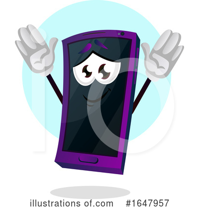 Royalty-Free (RF) Cell Phone Clipart Illustration by Morphart Creations - Stock Sample #1647957