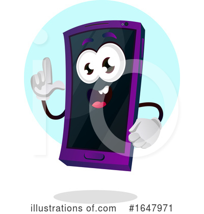 Royalty-Free (RF) Cell Phone Clipart Illustration by Morphart Creations - Stock Sample #1647971