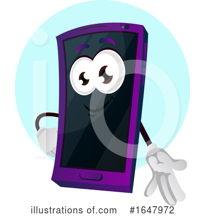 Royalty-Free (RF) Cell Phone Clipart Illustration by Morphart Creations - Stock Sample #1647972
