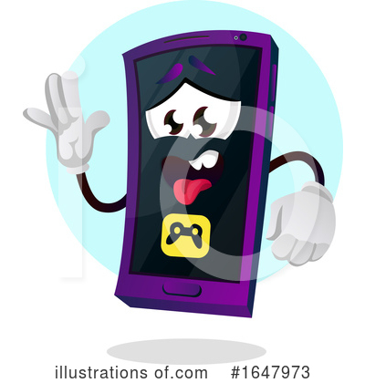 Royalty-Free (RF) Cell Phone Clipart Illustration by Morphart Creations - Stock Sample #1647973
