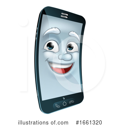 Royalty-Free (RF) Cell Phone Clipart Illustration by AtStockIllustration - Stock Sample #1661320