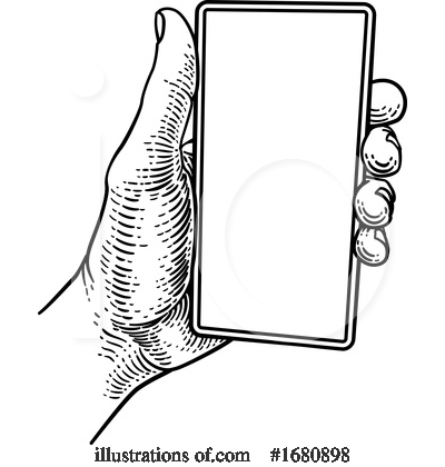 Royalty-Free (RF) Cell Phone Clipart Illustration by AtStockIllustration - Stock Sample #1680898
