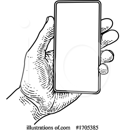 Royalty-Free (RF) Cell Phone Clipart Illustration by AtStockIllustration - Stock Sample #1705385