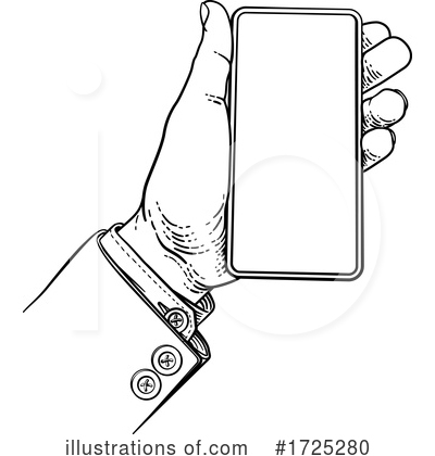 Royalty-Free (RF) Cell Phone Clipart Illustration by AtStockIllustration - Stock Sample #1725280