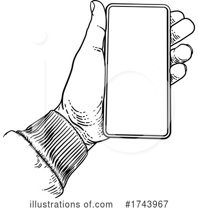 Royalty-Free (RF) Cell Phone Clipart Illustration by AtStockIllustration - Stock Sample #1743967