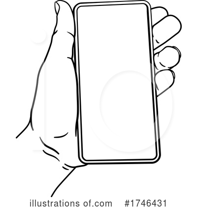 Royalty-Free (RF) Cell Phone Clipart Illustration by AtStockIllustration - Stock Sample #1746431