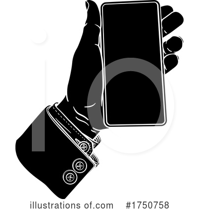 Royalty-Free (RF) Cell Phone Clipart Illustration by AtStockIllustration - Stock Sample #1750758