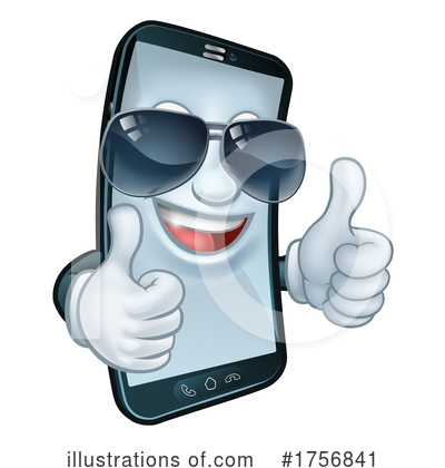 Royalty-Free (RF) Cell Phone Clipart Illustration by AtStockIllustration - Stock Sample #1756841