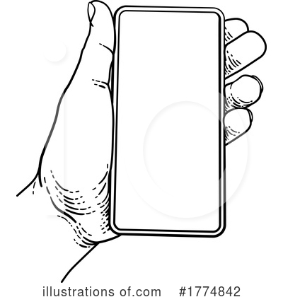 Royalty-Free (RF) Cell Phone Clipart Illustration by AtStockIllustration - Stock Sample #1774842