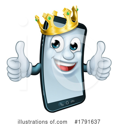 Royalty-Free (RF) Cell Phone Clipart Illustration by AtStockIllustration - Stock Sample #1791637