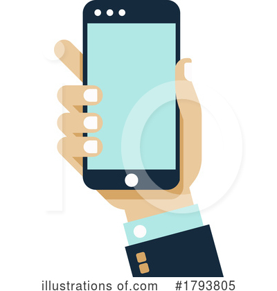 Royalty-Free (RF) Cell Phone Clipart Illustration by AtStockIllustration - Stock Sample #1793805