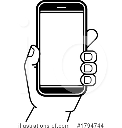 Royalty-Free (RF) Cell Phone Clipart Illustration by AtStockIllustration - Stock Sample #1794744