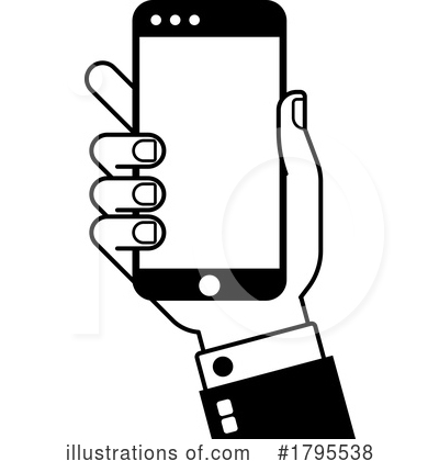 Royalty-Free (RF) Cell Phone Clipart Illustration by AtStockIllustration - Stock Sample #1795538