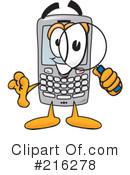 Cell Phone Clipart #216278 by Mascot Junction