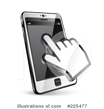 Royalty-Free (RF) Cell Phone Clipart Illustration by beboy - Stock Sample #225477