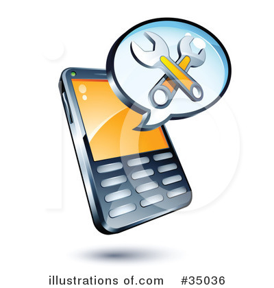 Cell Phone Clipart #35036 by beboy