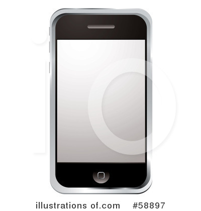 Royalty-Free (RF) Cell Phone Clipart Illustration by michaeltravers - Stock Sample #58897