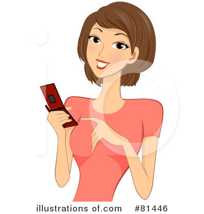 Royalty-Free (RF) Cell Phone Clipart Illustration by BNP Design Studio - Stock Sample #81446