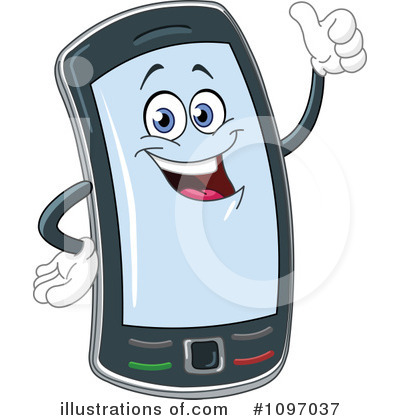 Royalty-Free (RF) Cellphone Clipart Illustration by yayayoyo - Stock Sample #1097037