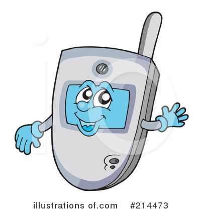 Royalty-Free (RF) Cellphone Clipart Illustration by visekart - Stock Sample #214473