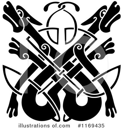 Royalty-Free (RF) Celtic Dog Clipart Illustration by Vector Tradition SM - Stock Sample #1169435