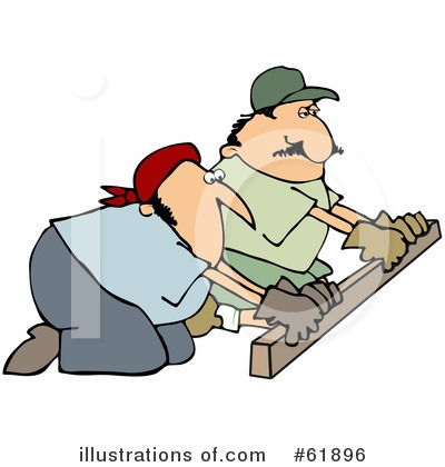 Royalty-Free (RF) Cement Finisher Clipart Illustration by djart - Stock Sample #61896