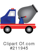 Cement Truck Clipart #211945 by Pams Clipart