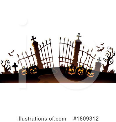 Royalty-Free (RF) Cemetery Clipart Illustration by visekart - Stock Sample #1609312