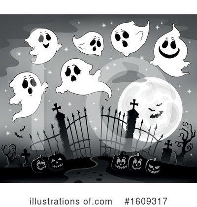 Royalty-Free (RF) Cemetery Clipart Illustration by visekart - Stock Sample #1609317