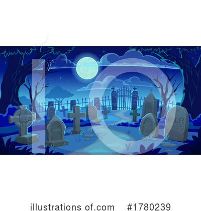 Royalty-Free (RF) Cemetery Clipart Illustration by Vector Tradition SM - Stock Sample #1780239